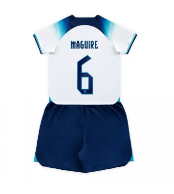 England Harry Maguire #6 Hjemmedraktsett Barn VM 2022 Kortermet (+ Korte bukser)